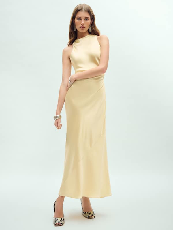 Casette Silk Dress - Blonde